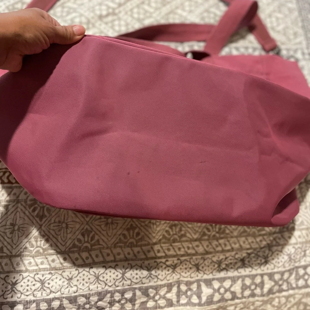 FIGS Large Pink Canvas Tote Bag